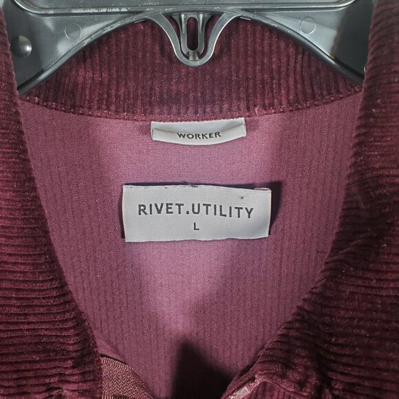 RIVET.UTILITY Corduroy “Worker” Jumpsuit – Size Large Made in USA - Picture 8 of 15